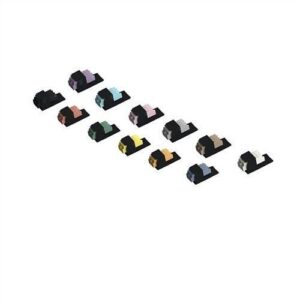 Panduit CMDFDBLCZBL Mini-Com Keyed F-Dark Blue LC Duplex, Black Module