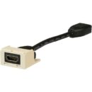 Panduit CMHDMITEI Pan-Net HDMI 2.0 Coupler Module with Pigtail, Electric Ivory