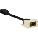 Panduit CMHDMITEI Pan-Net HDMI 2.0 Coupler Module with Pigtail, Electric Ivory