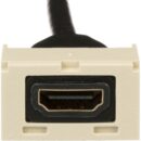 Panduit CMHDMITEI Pan-Net HDMI 2.0 Coupler Module with Pigtail, Electric Ivory