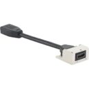 Panduit CMHDMITEI Pan-Net HDMI 2.0 Coupler Module with Pigtail, Electric Ivory