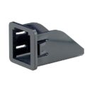 Panduit CMNZABL-X 1-Port Mini-Com Flat Adapter, Black