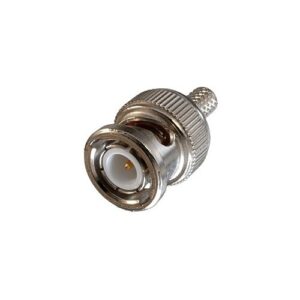 West Penn CN-BM53-8 Coaxial Cable Connector, BNC Video Male, Nickel, 1