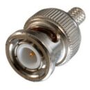 West Penn CN25810KBNC RG8 Plenum 3-Piece BNC Connector 500Ohm Crimp