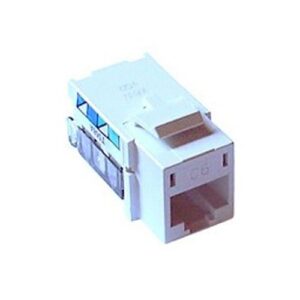 Lutron CON-1P-C6-WH Phone Jack, CAT 6, 8-Conductor, RJ45, White