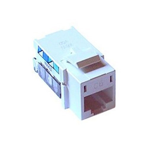 Lutron CON-1P-C6-WH Phone Jack, CAT 6, 8-Conductor, RJ45, White