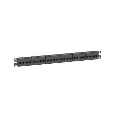 Panduit CP245E88BLY Coupler Patch Panel, CAT6E, Flat, 24-Port