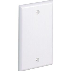 Panduit CPNWH Single Gang Screw-on Surface Raceway Blank Faceplate, White