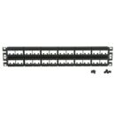 Panduit CPP48WBLY Mini-Com 48-Port Faceplate Modular Patch Panel, 2 RU, Black