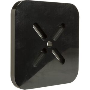 Pedestal Pro CS-ABP-1212 12" 12" Buffer Plate for Long Range Card Readers, Black