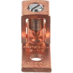 Panduit CS125-14SL-QY Copper Mechanical Lug, Hole, 1 Barrel