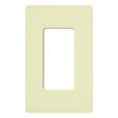 Lutron CW-1-AL Claro 1-Gang Screwless Wallplate, Almond