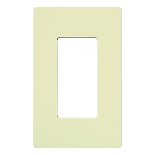 Lutron CW-1-AL Claro 1-Gang Screwless Wallplate, Almond