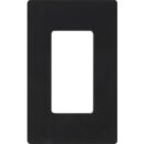 Lutron CW-1-BL Claro 1-Gang Screwless Wall Plate, Black