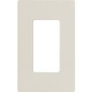 Lutron CW-1-LA Claro 1-Gang Screwless Wall Plate, Light Almond