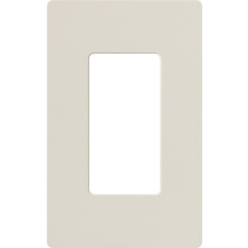 Lutron CW-1-LA Claro 1-Gang Screwless Wall Plate, Light Almond