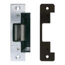 Camden CX-ED1379 Universal Electric Strike for Narrow Stile Aluminum Door Frames, Includes Aluminum and Dark Bronze Faceplates