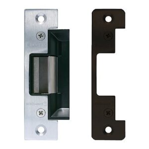 Camden CX-ED1379 Universal Electric Strike for Narrow Stile Aluminum Door Frames, Includes Aluminum and Dark Bronze Faceplates