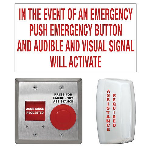 Camden CX-WEC10K2 Universal Emergency Call System Kit, 2-Gang for Universal Restroom (Replaces CX-WEC11)