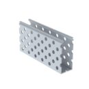 Panduit D1.5X4LG6 Round Hole Duct, 1.5"x4"x6' PVC, Light Gray