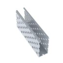 Panduit D1.5X4LG6 Round Hole Duct, 1.5"x4"x6' PVC, Light Gray