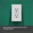 Leviton D215R-1BW Decora Smart Wi-Fi Tamper-Resistant Outlet