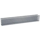 Panduit D2X4LG6 Round Hole Duct, 2"x4"x6', Polyvinyl Chloride, Light Gray