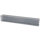 Panduit D2X4LG6 Round Hole Duct, 2"x4"x6', Polyvinyl Chloride, Light Gray