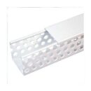 Panduit D3X3WH6 Round Hole Duct, Polyvinyl Chloride, 3"x3"x6', White