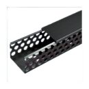 Panduit D3X4BL6 Round Hole Duct, 3x4x6', Polyvinyl Chloride, Black