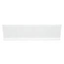Panduit D4HWH6 Solid Duct Divider Wall, 4" High x 6' Long, Polyvinyl Chloride