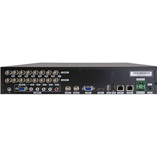 Speco D8HS1TB 8-Channel HS IP and Analog Hybrid DVR, Looping Outputs, Real-Time Recording, 1TB HDD, Black