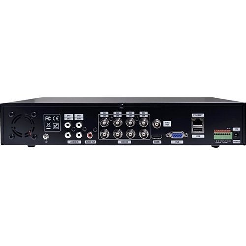 Speco D8VX 8-Channel HD-TVI DVR, 10TB HDD, Black