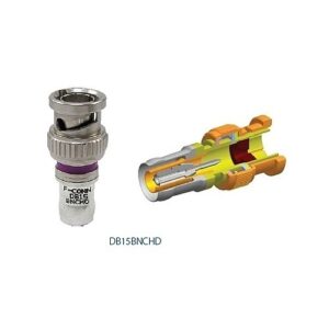 Belden DB15BNCHD-25 Double Bubble RG15 HD BNC Coax Compression Connector, 25-Pack