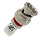 West Penn Compression Connector, BNC, 1-Piece, with Ptfe Insulator, 25 Pack