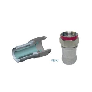 Belden DB59U25 Coaxial Wired Universal Connector, DB RG59, 25-Pack