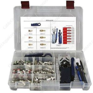 West Penn DBSTARTERKIT Double Bubble Connector Tooling Security Kit, RG59U/RG6U