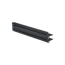 Belden DC6PPF2U48BK CAT6 DataConnect Patch Panel, UTP, Flat, 48-Port, 2U (Preloaded), Black