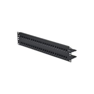 Belden DC6PPF2U48BK CAT6 DataConnect Patch Panel, UTP, Flat, 48-Port, 2U (Preloaded), Black