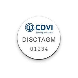 CDVI DISCTAGM Mini Access Control PVC Adhesive Tag, 25-Pack