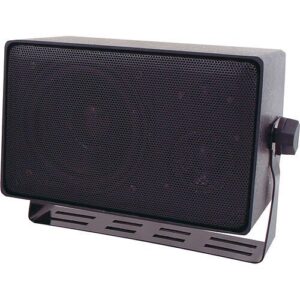 Speco DMS3TS Weather Resistant 3-Way Speakers with Transformer, Black