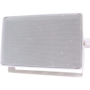 Speco DMS3TS Weather Resistant 3-Way Speakers with Transformer, White