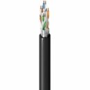 Belden DOSP6AF 0101000 CAT6A Premise Horizontal Cable, 4/23 Solid BC, F/UTP, OSP Rated, Outdoor, 1000'(304.8m), Reel, Black