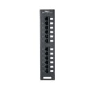 Panduit DP125E88TGY Punchdown Patch Panel, CAT6E, Flat, 12-Port