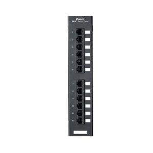Panduit DP125E88TGY Punchdown Patch Panel, CAT6E, Flat, 12-Port