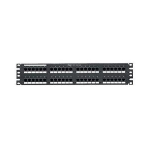 Panduit DP48688TGY Network Patch Panel, Cat6 Flat 48 Punchdown