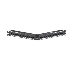 Panduit DPA245E88TGY Punchdown Patch Panel, CAT6E, Angled, 2-Port