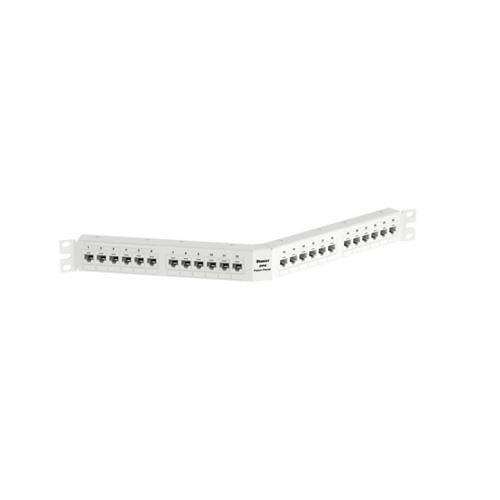 Panduit DPA246X88TGWH Punchdown Patch Panel, Cat6a, Angled