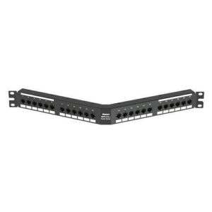 Panduit DPA246X88TGY Punchdown Patch Panel, Cat6a, Angled, 2-Port
