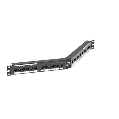 Panduit DPA246X88TGY Punchdown Patch Panel, Cat6a, Angled, 2-Port